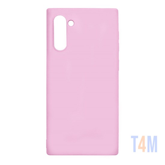 Capa de Silicone Macio para Samsung Galaxy Note 10 Rosa